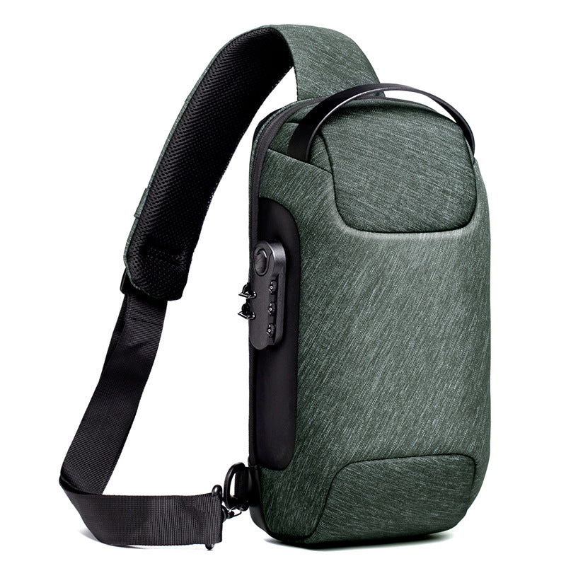 Men Chest Bag Messenger Bag Anti-Theft Shoulder Bags Chest Bag Pack for Male