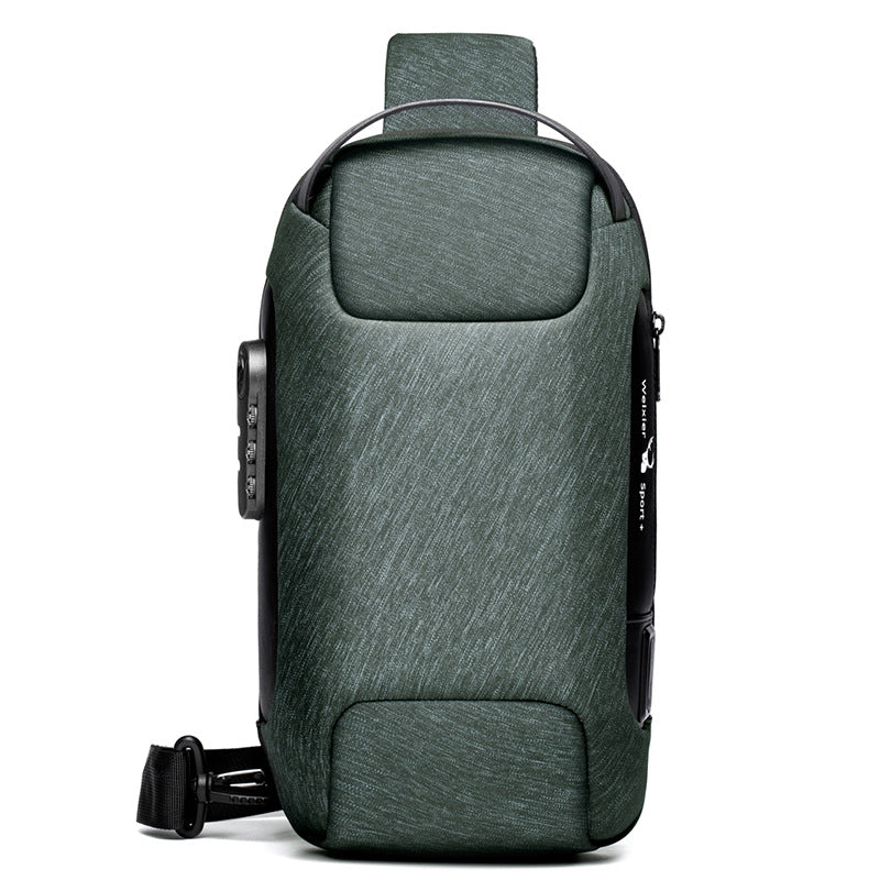 Men Chest Bag Messenger Bag Anti-Theft Shoulder Bags Chest Bag Pack for Male