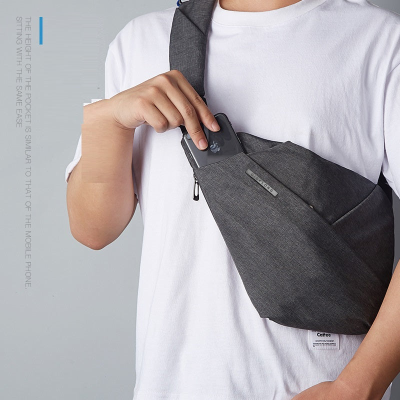 Digital Storage Canvas Chest Bag Crossbody Multi-Functional Business Close Shoulder Anti-Theft Package