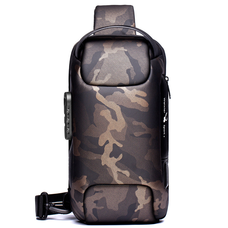 Men Chest Bag Messenger Bag Anti-Theft Shoulder Bags Chest Bag Pack for Male