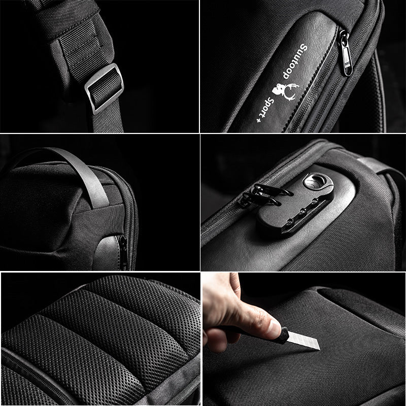 Men Chest Bag Messenger Bag Anti-Theft Shoulder Bags Chest Bag Pack for Male