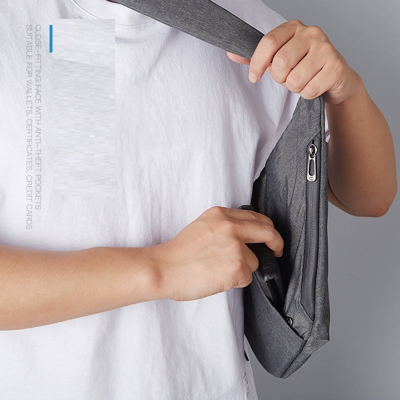 Digital Storage Canvas Chest Bag Crossbody Multi-Functional Business Close Shoulder Anti-Theft Package